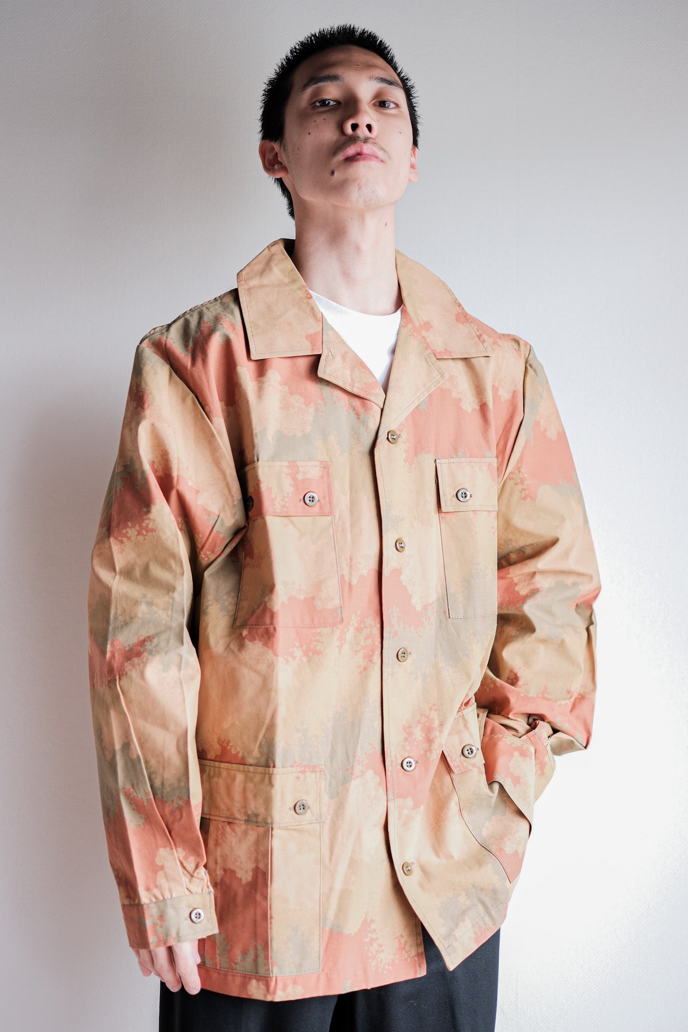 ［~90's］Czechoslovakian Army Desert Pattern Camouflage Field Jacket Size.52 "Test Sample" "Dead Stock"