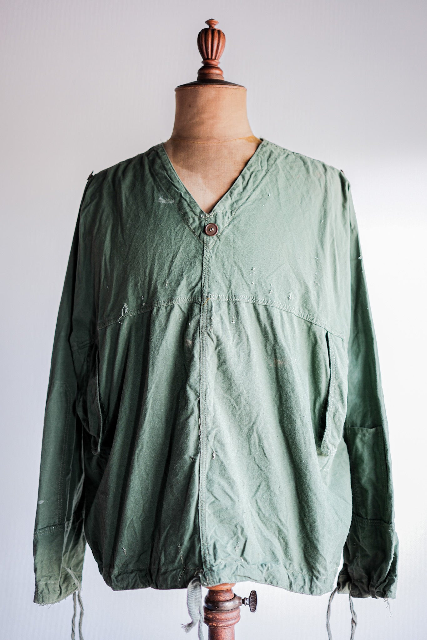 ［~50's］Czechoslovakian Army Green Cotton Smock