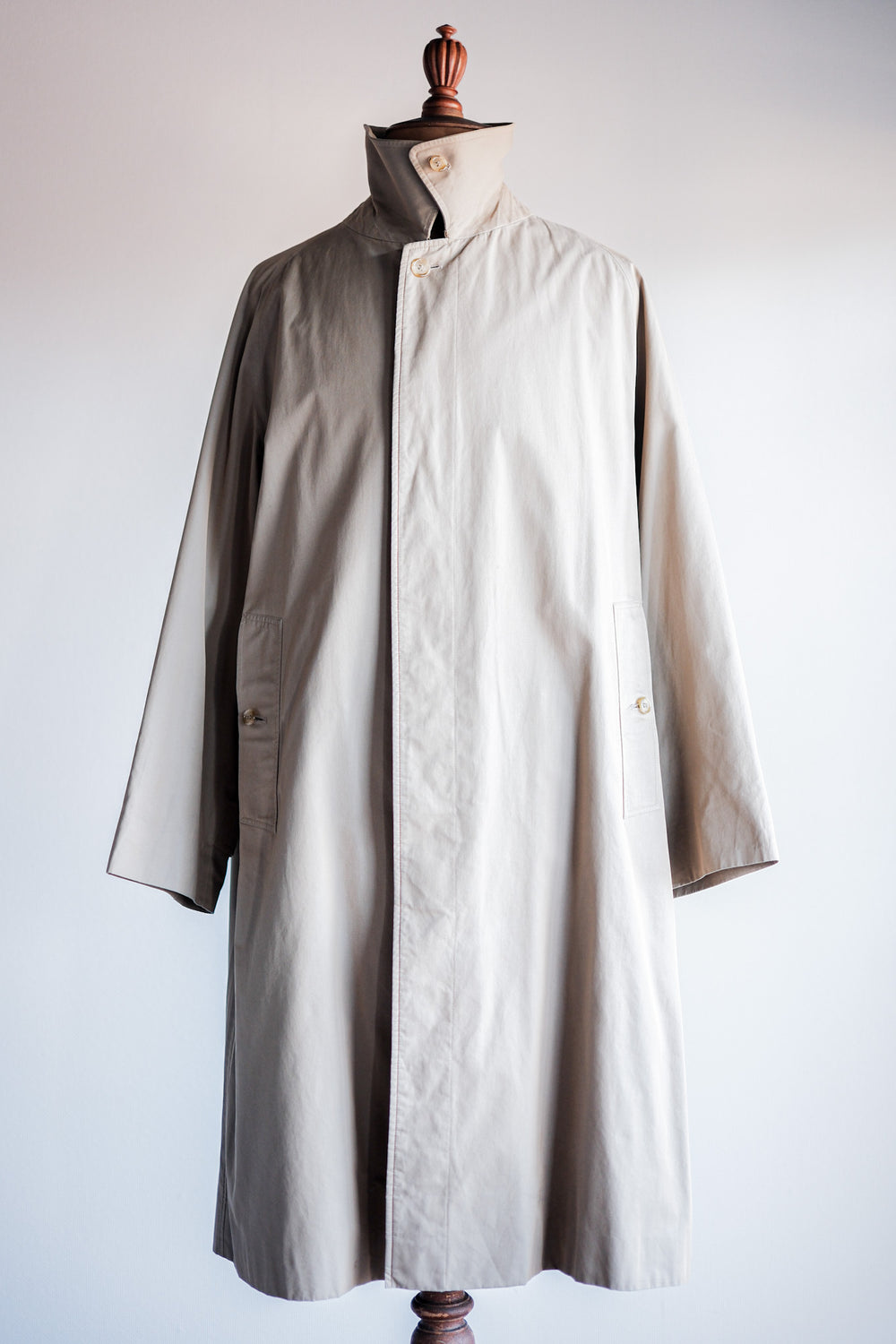 ［~80's］Vintage Burberrys Single Raglan Balmacaan Coat C100 Size.48REG "HESPEN MODE-SPORT BREMEN. 別注"