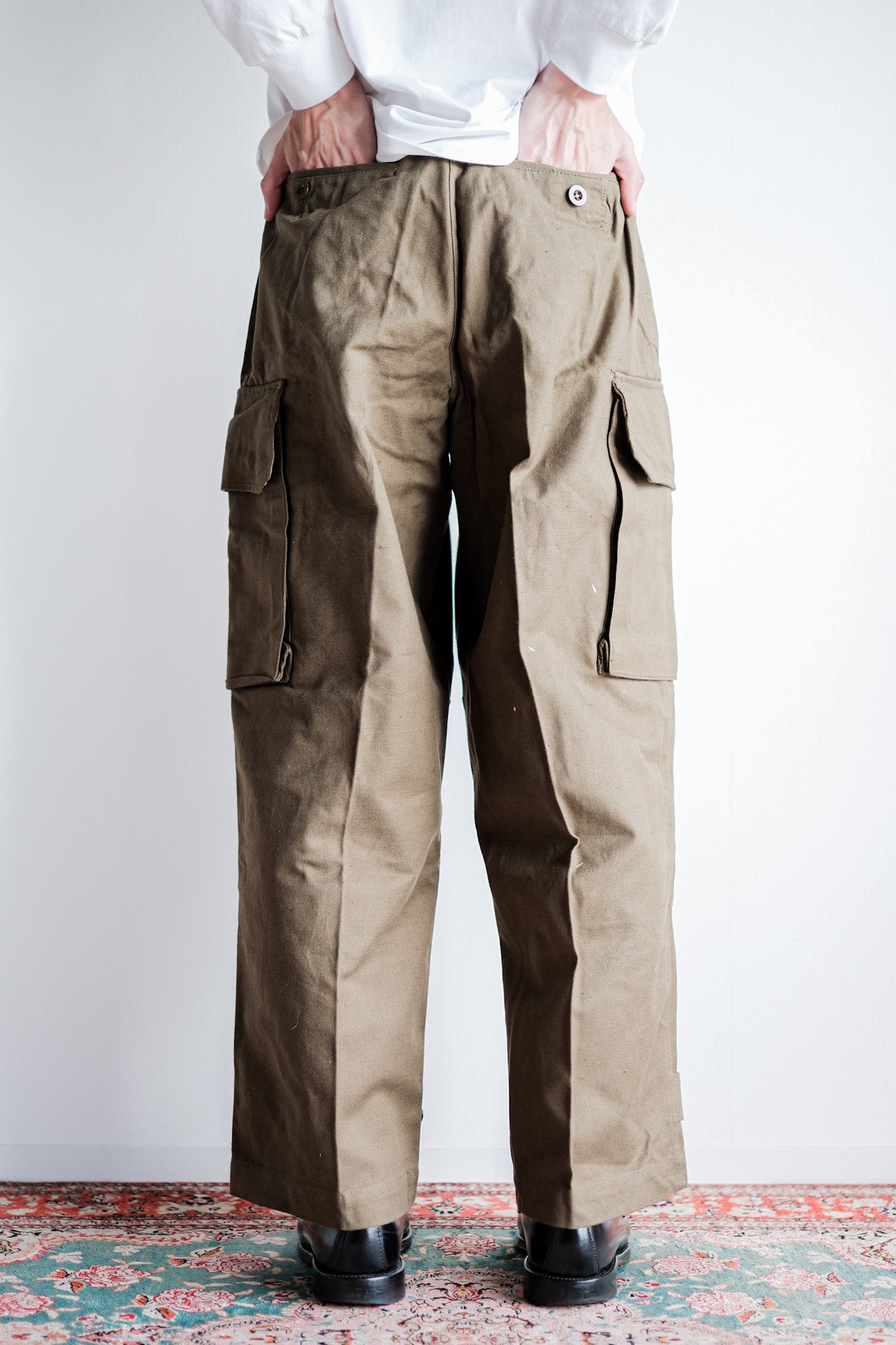 [~ 50's] French Army M47 Field Trousers Size.13 "Dead Stock"