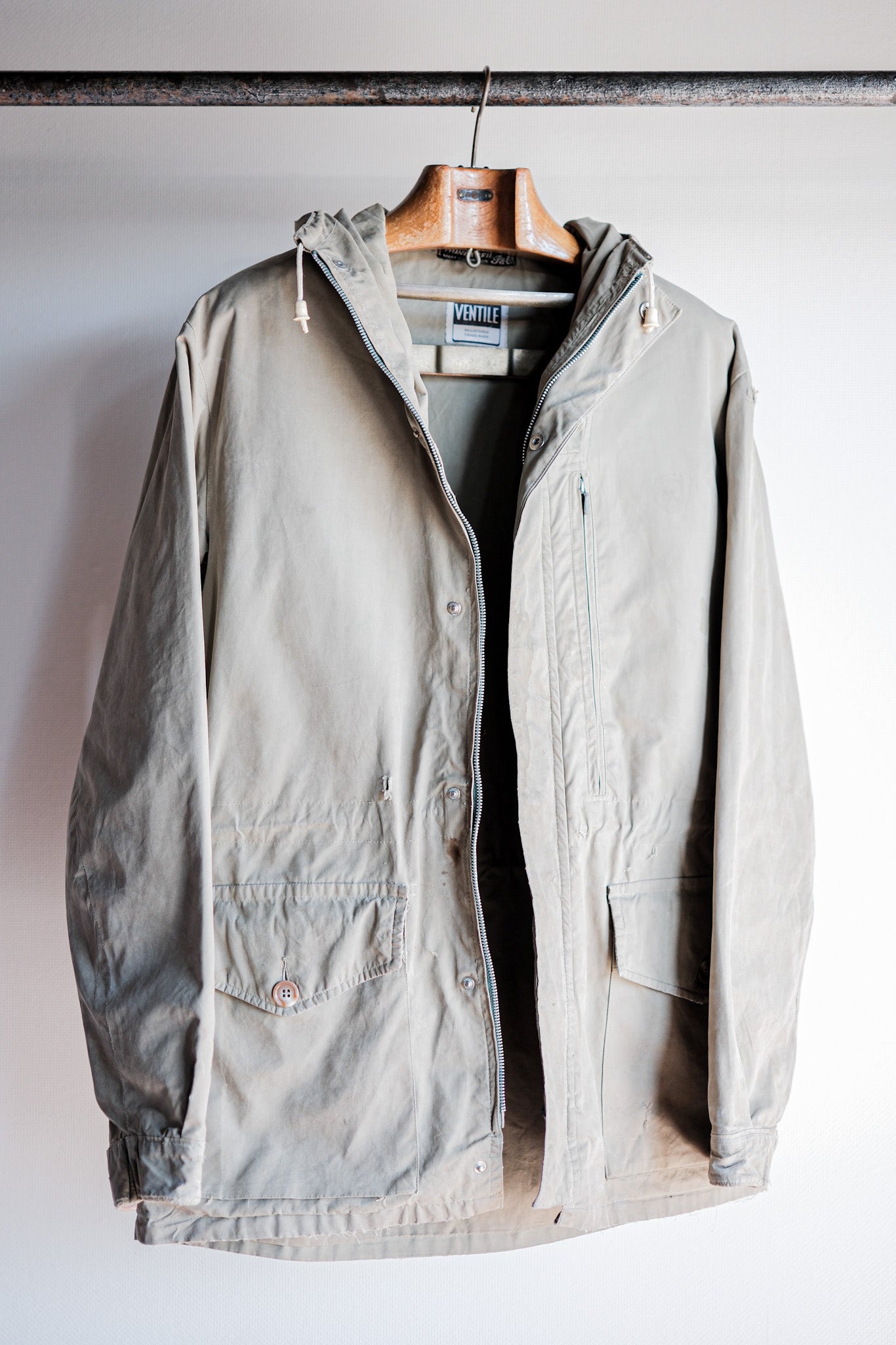 [~ 50's] แจ็คเก็ตเดินป่า Vintage Ventile ของอังกฤษ "Nonpareil P&O"