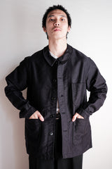 [~ 60's] แจ็คเก็ตตัวตุ่นสีดำวินเทจฝรั่งเศสขนาด 50 "Le Mont Stockel" "Dead Stock"