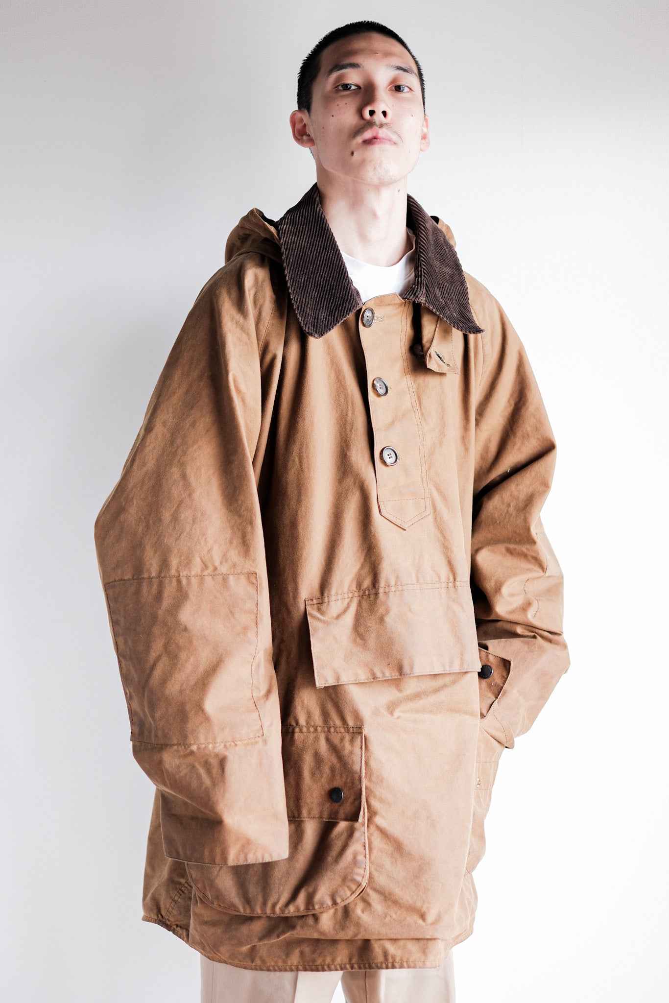 期間限定価格 90's Barbour バブアー ロングショアマン ...