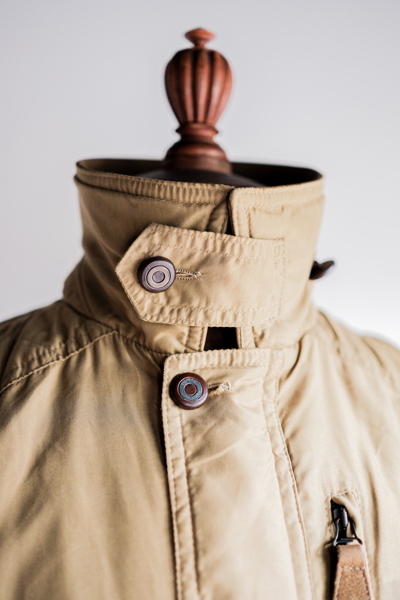 ［~80's］Old Yves Saint Laurent Nylon Quilting Blouson With Chin Strap "Pour Homme"