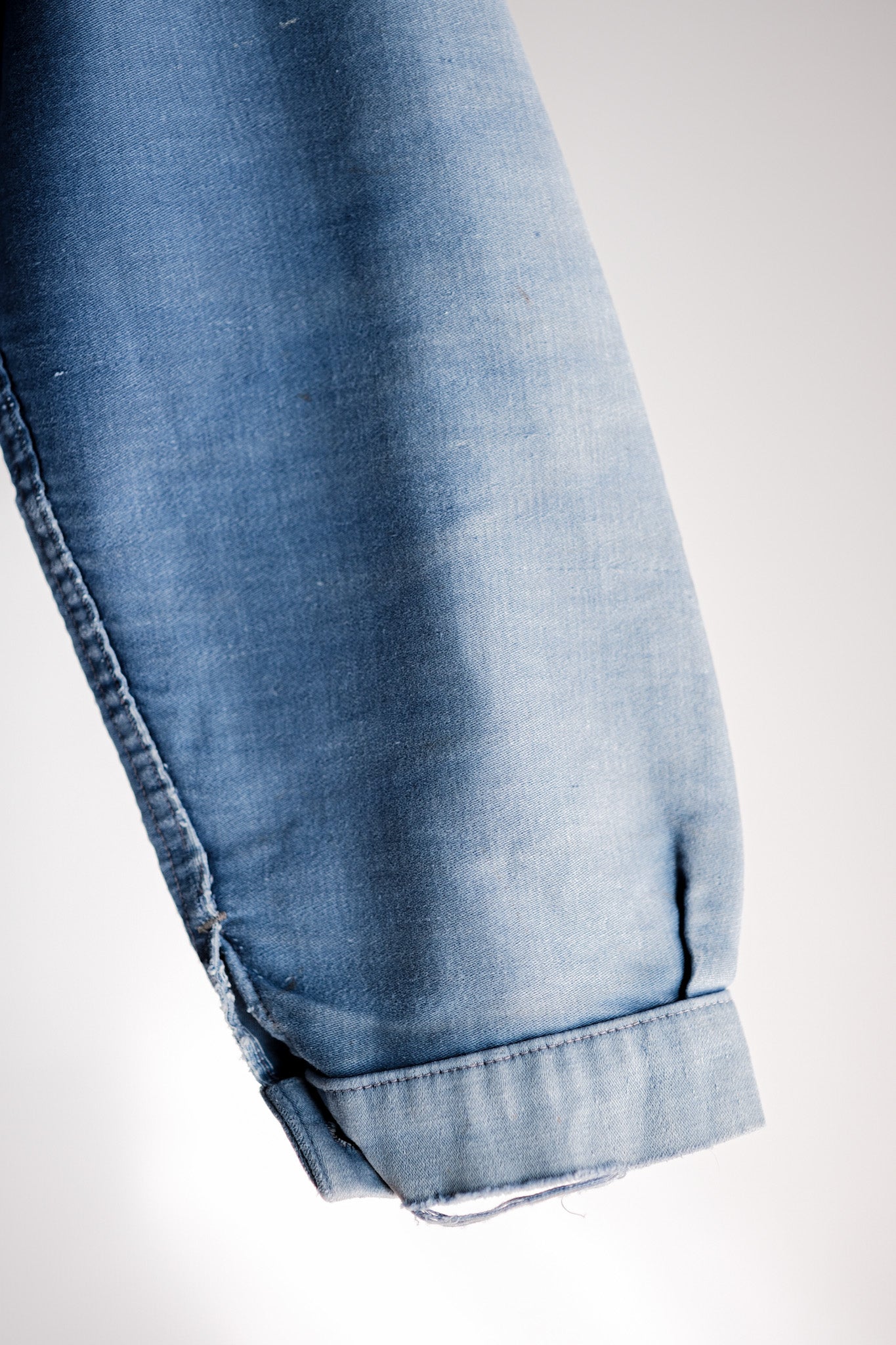 【~40's】French Vintage Blue Moleskin Work Jacket "4 Buttons"