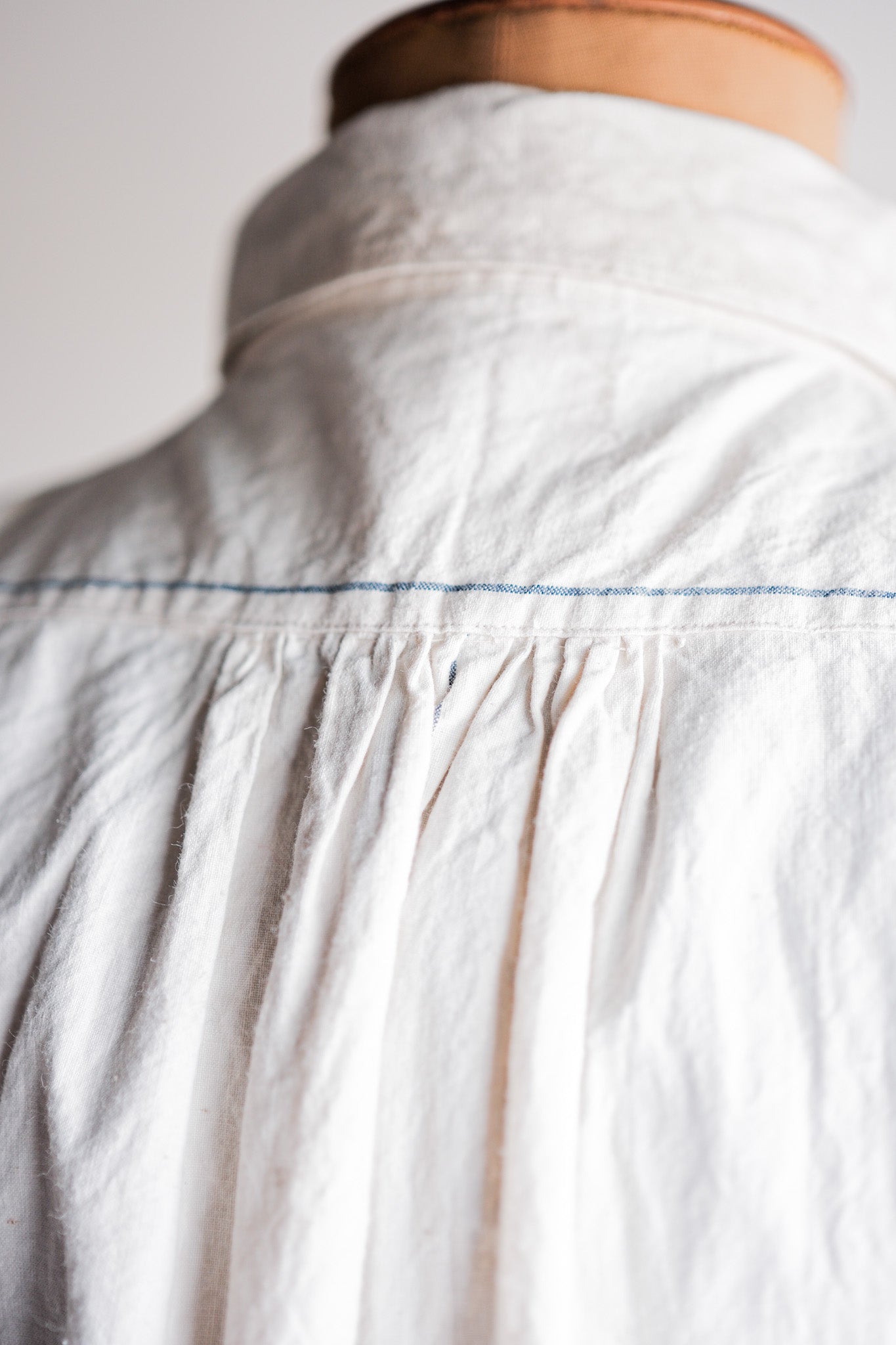 ［Late 19th C］French Army of Africa Cotton Linen Coronial Shirt "Dead Stock"