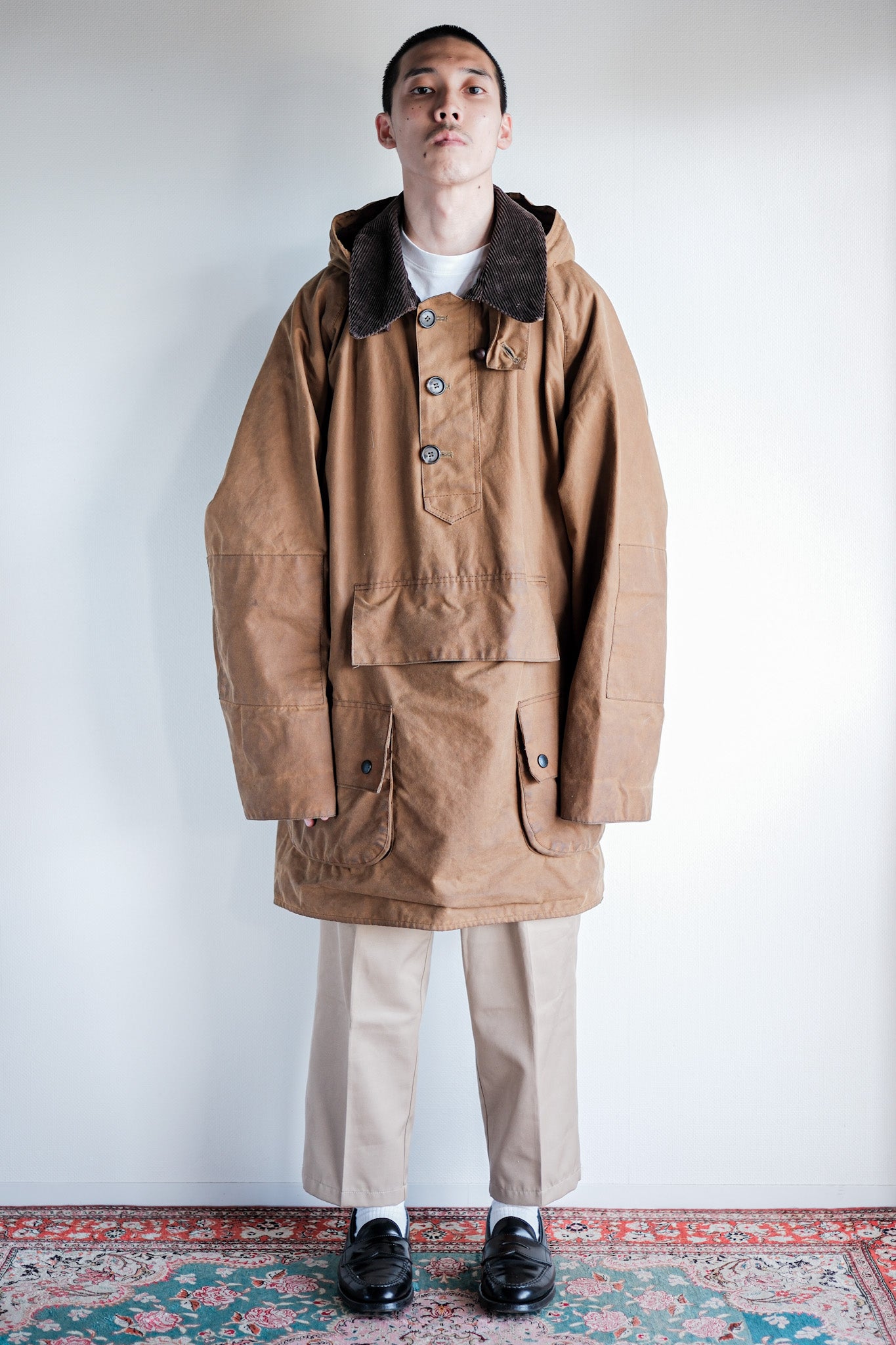 ［~90’s］Vintage Barbour “LONGSHOREMAN” 3 Crest Size.EX LARGE