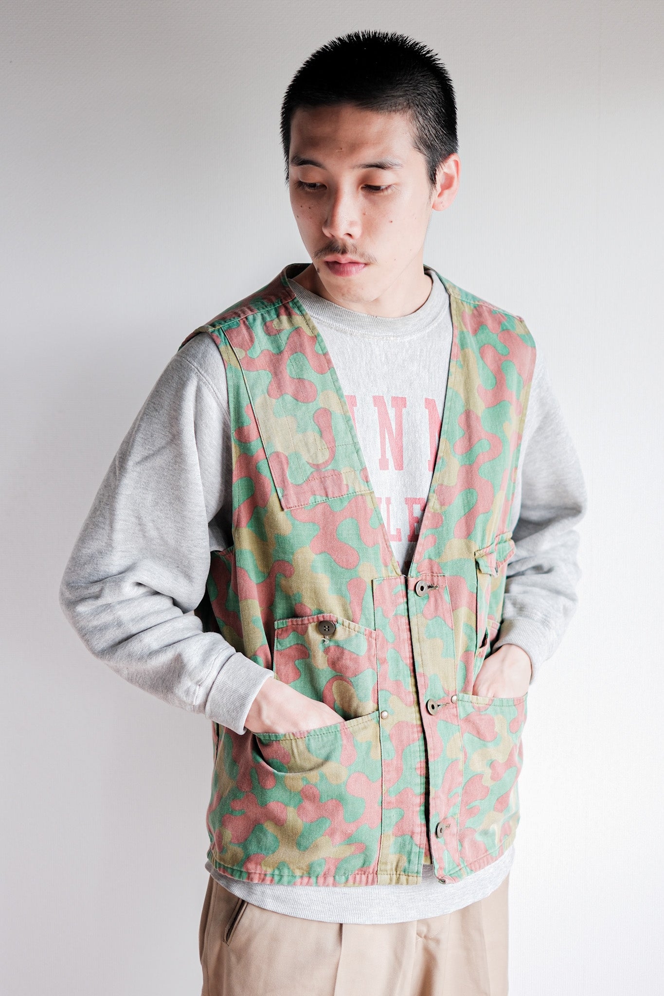 ［~60's］Italian Vintage San Marco Camouflage Hunting Vest