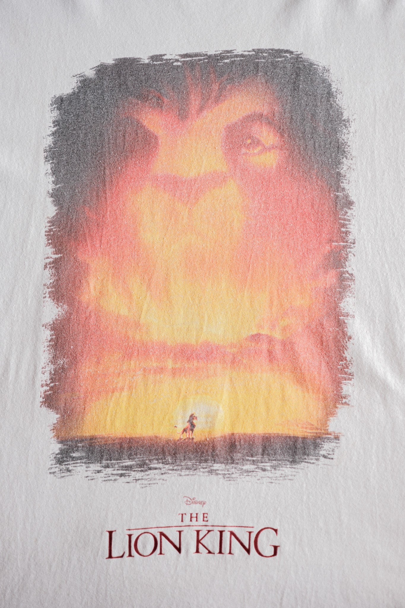 [~ 00's] Vintage Disney Print T-Shirt Size.l ​​"The Lion King"