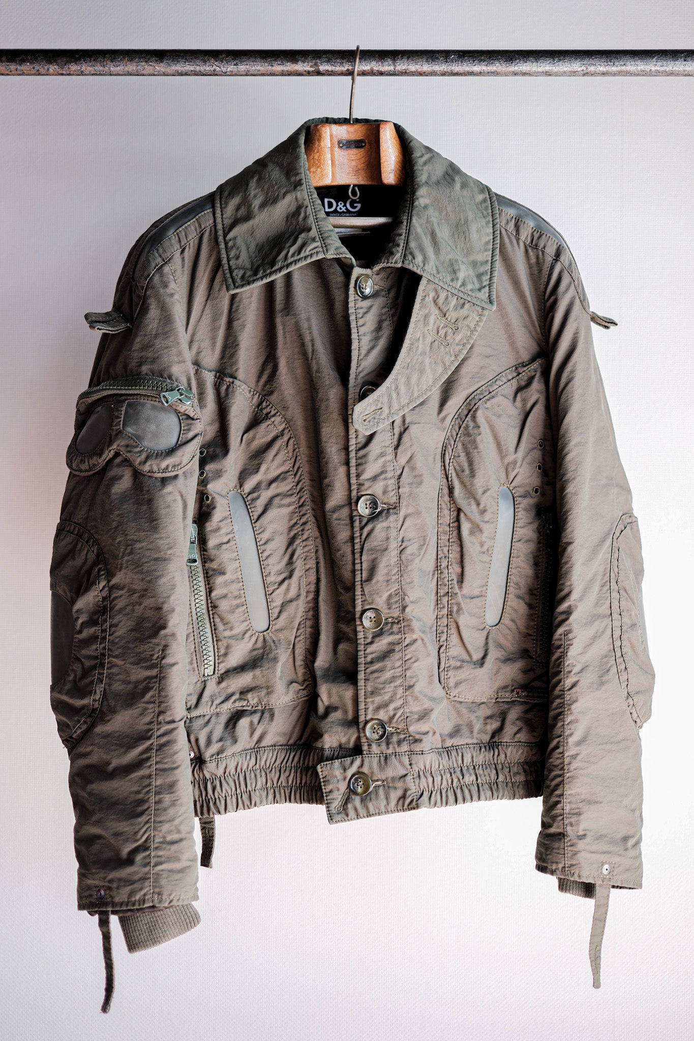 ［~00's］Old DOLCE & GABBANA Flight Type Jacket Size.L