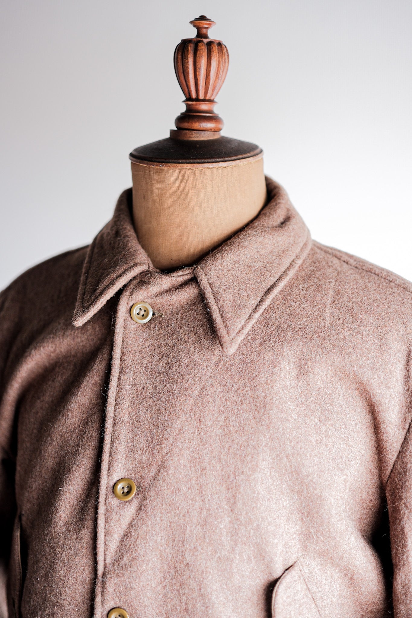 ［~50's］French Army Wool Jacket With Chin Strap Size.42 "Dead Stock"