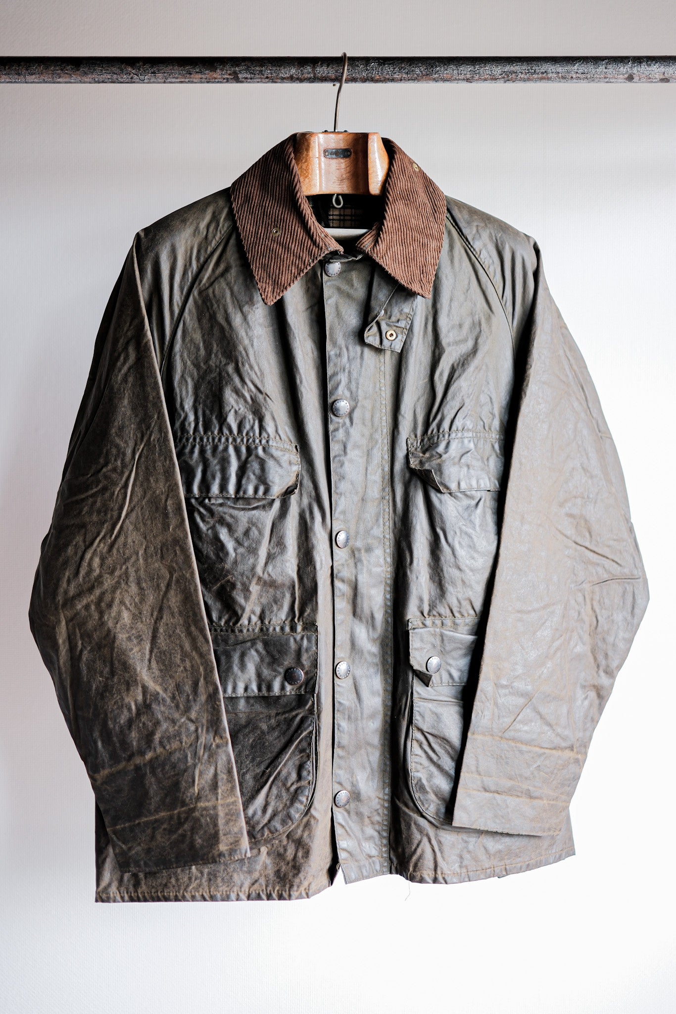 【~80’s】Vintage Barbour "BEDALE" 2 Crest Size.38 "4 Pockets"