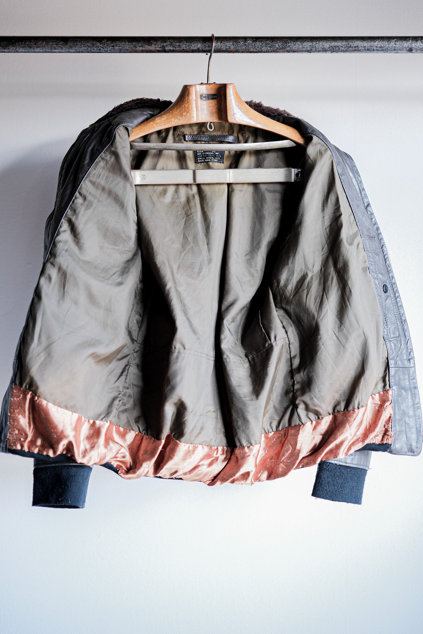 [〜60年代] usenavy G-1皮革飛行夾克尺寸。36