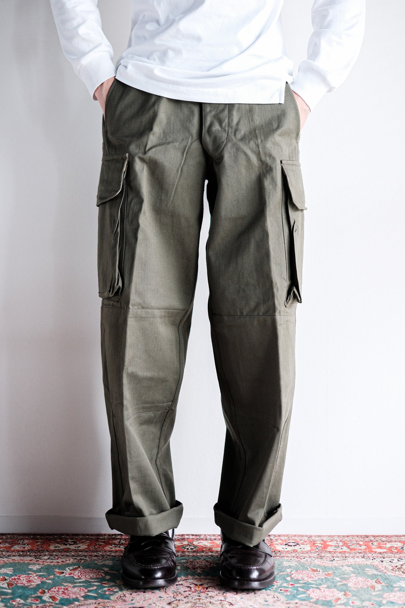 [~ 60's] Taille des pantalons de terrain de l'armée française.21 "Stock mort"