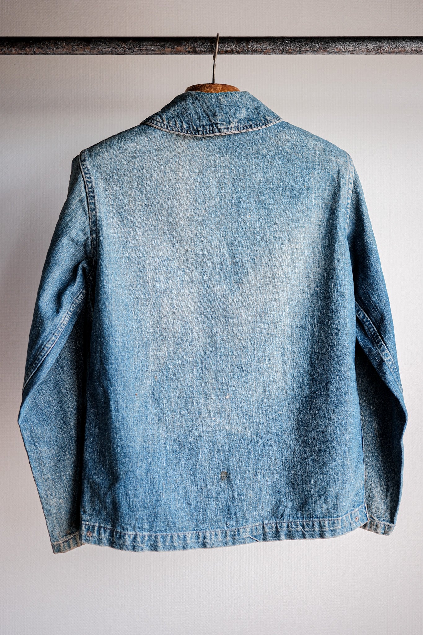 ［~40’s］WWⅡ U.S.NAVY Shawl Collar Denim Coverall