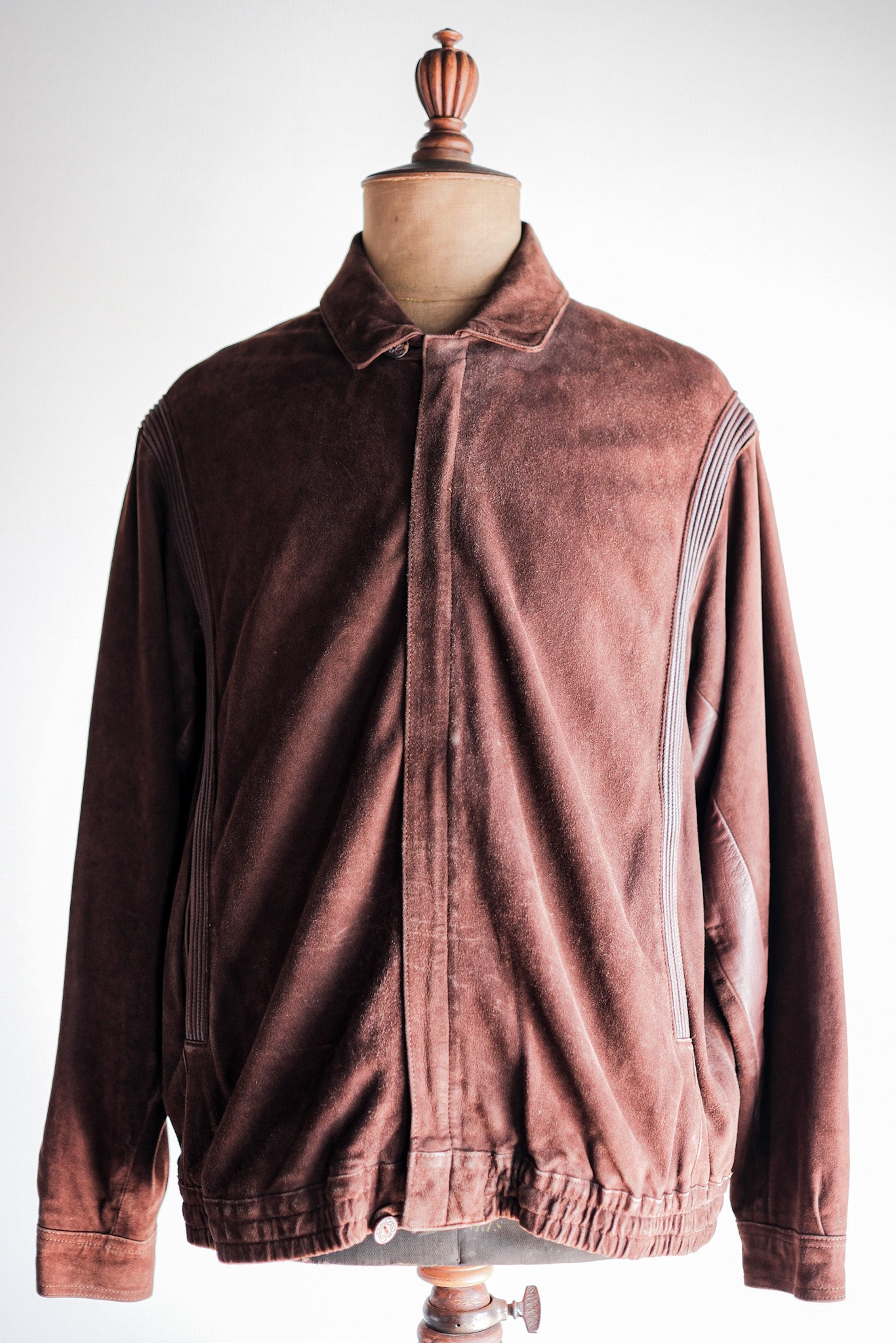 【~80’s】Old LOEWE Brown Suede Leather Jacket
