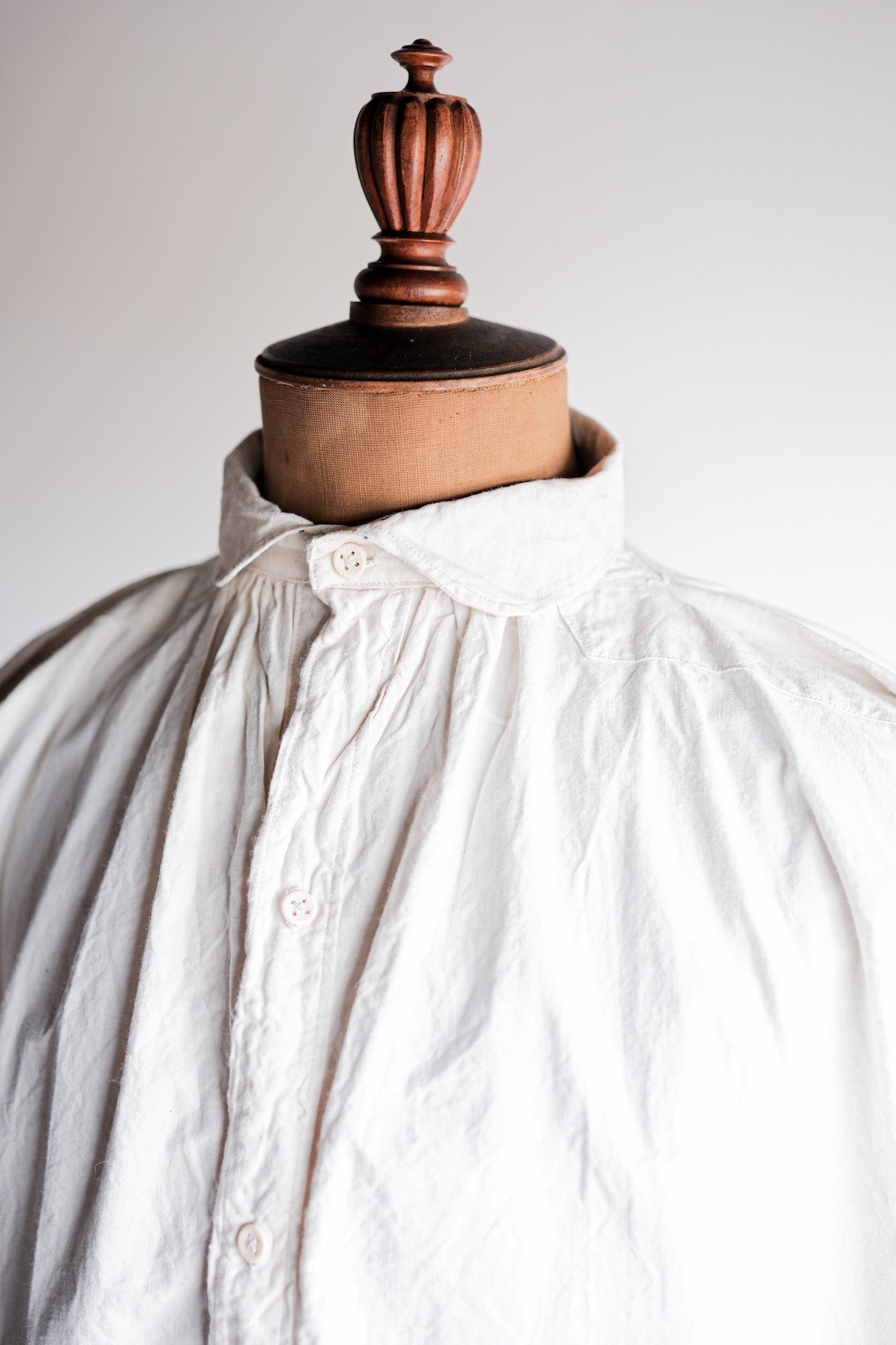 ［Late 19th C］French Army of Africa Cotton Linen Coronial Shirt "Dead Stock"