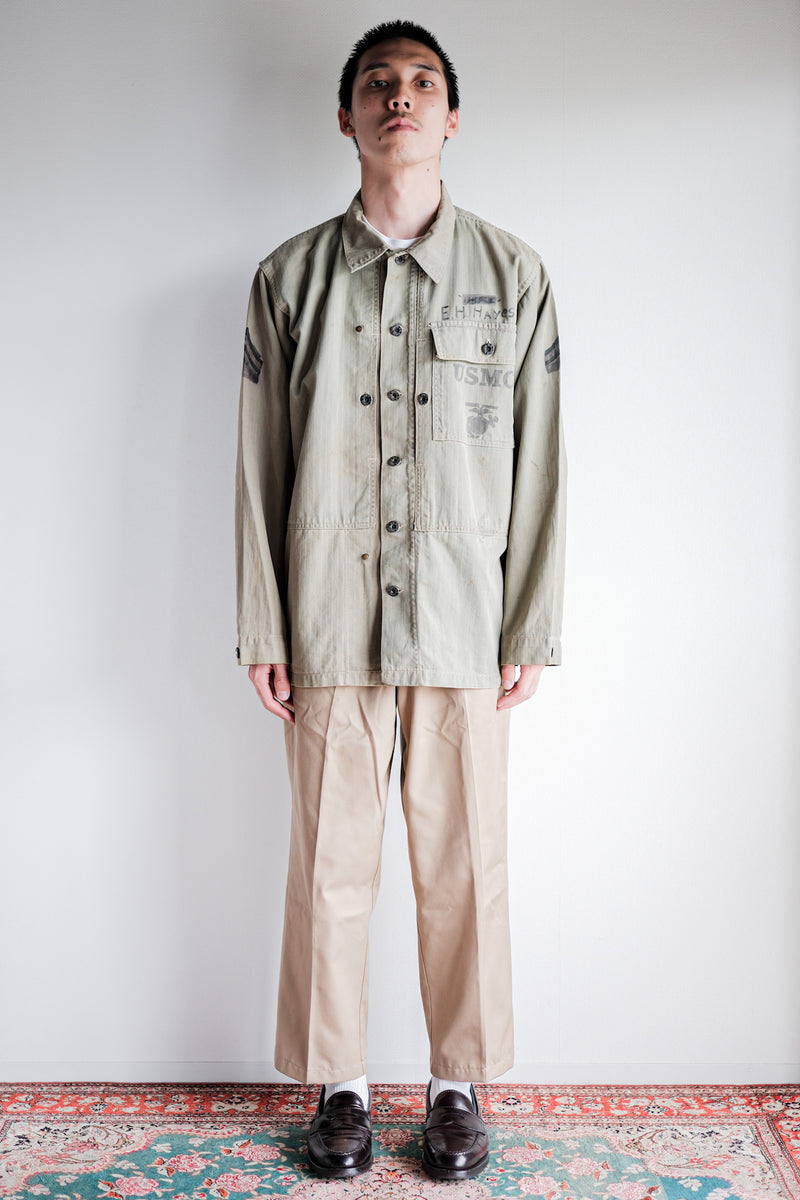 [~ 40's] WWⅱS.C P-44 HBT Jacket "Paint Hand Paint"