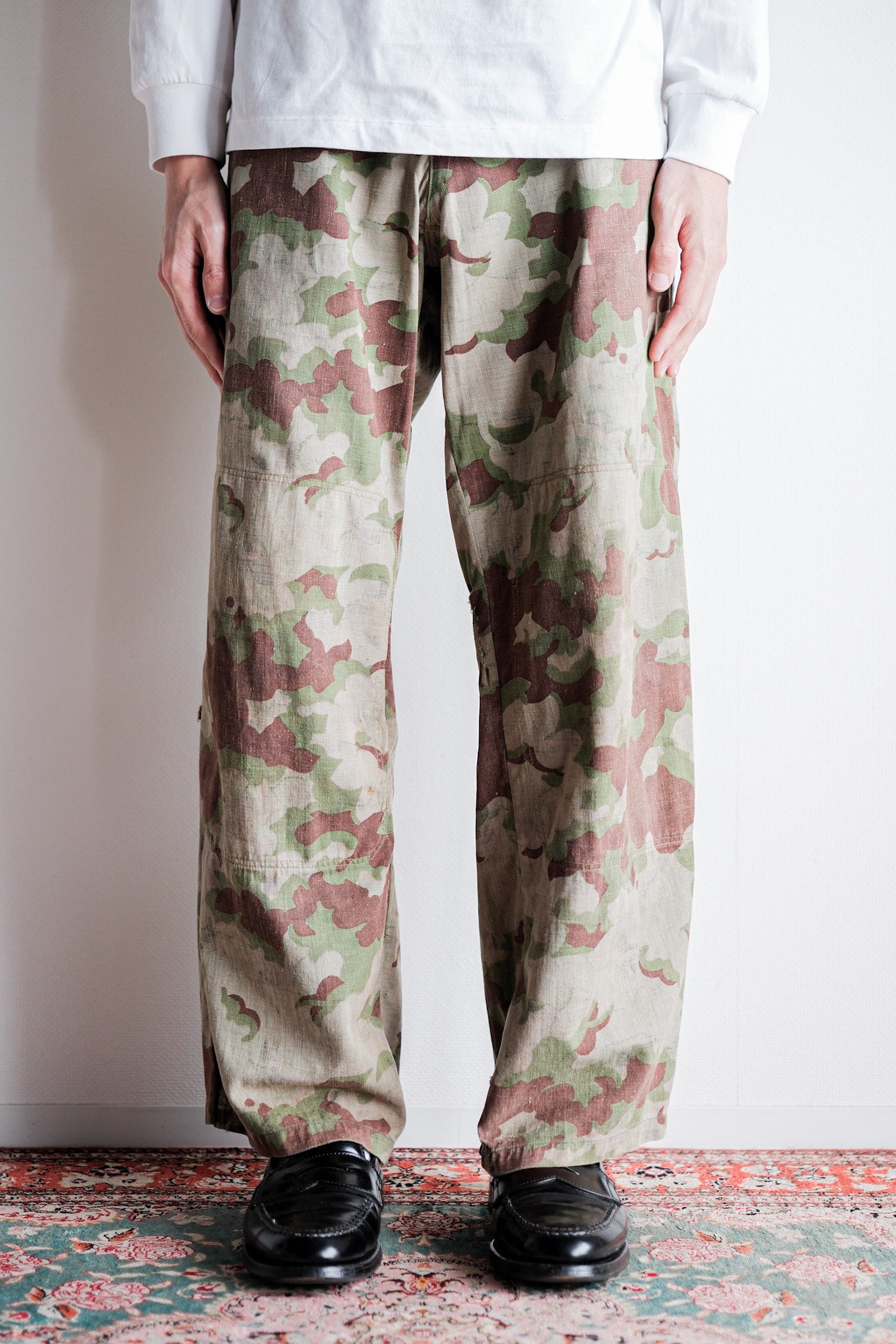 【~50's】Czechoslovakian Army Clouds Camouflage Reversible Trousers "Modified"