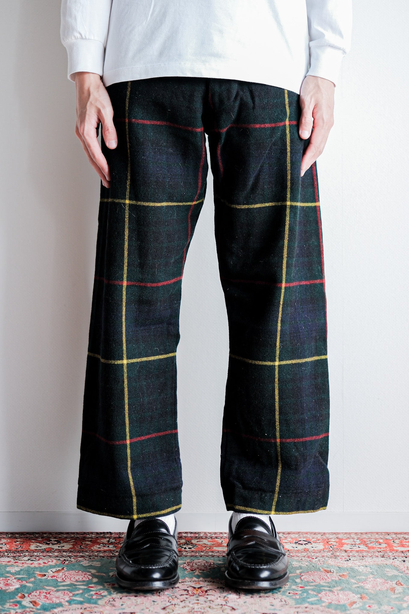 60's] Scottish Military CEREMONY WOOL TROUSERS SIZE.9