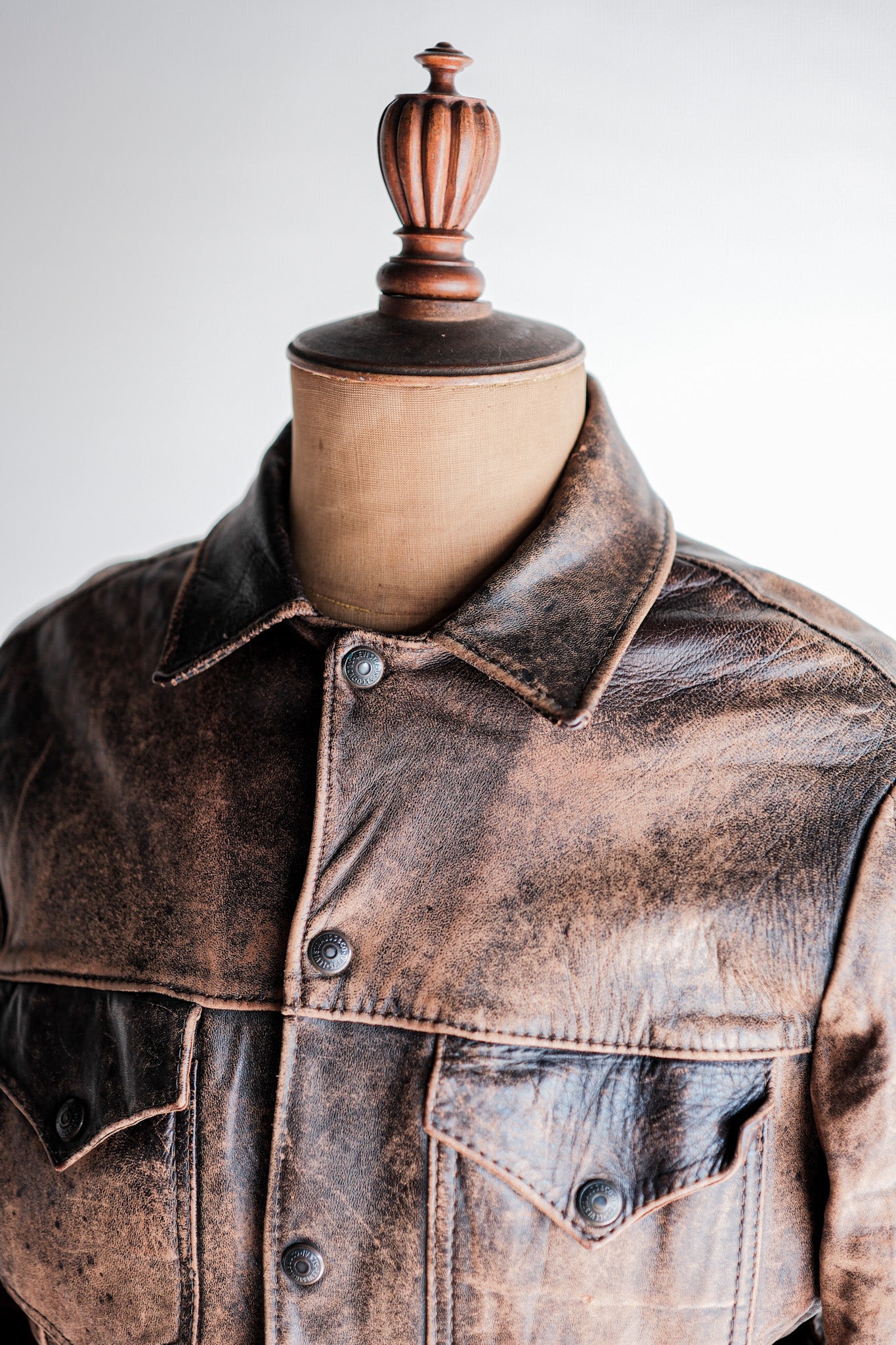 50's】Vintage Levi's Leather Jacket 