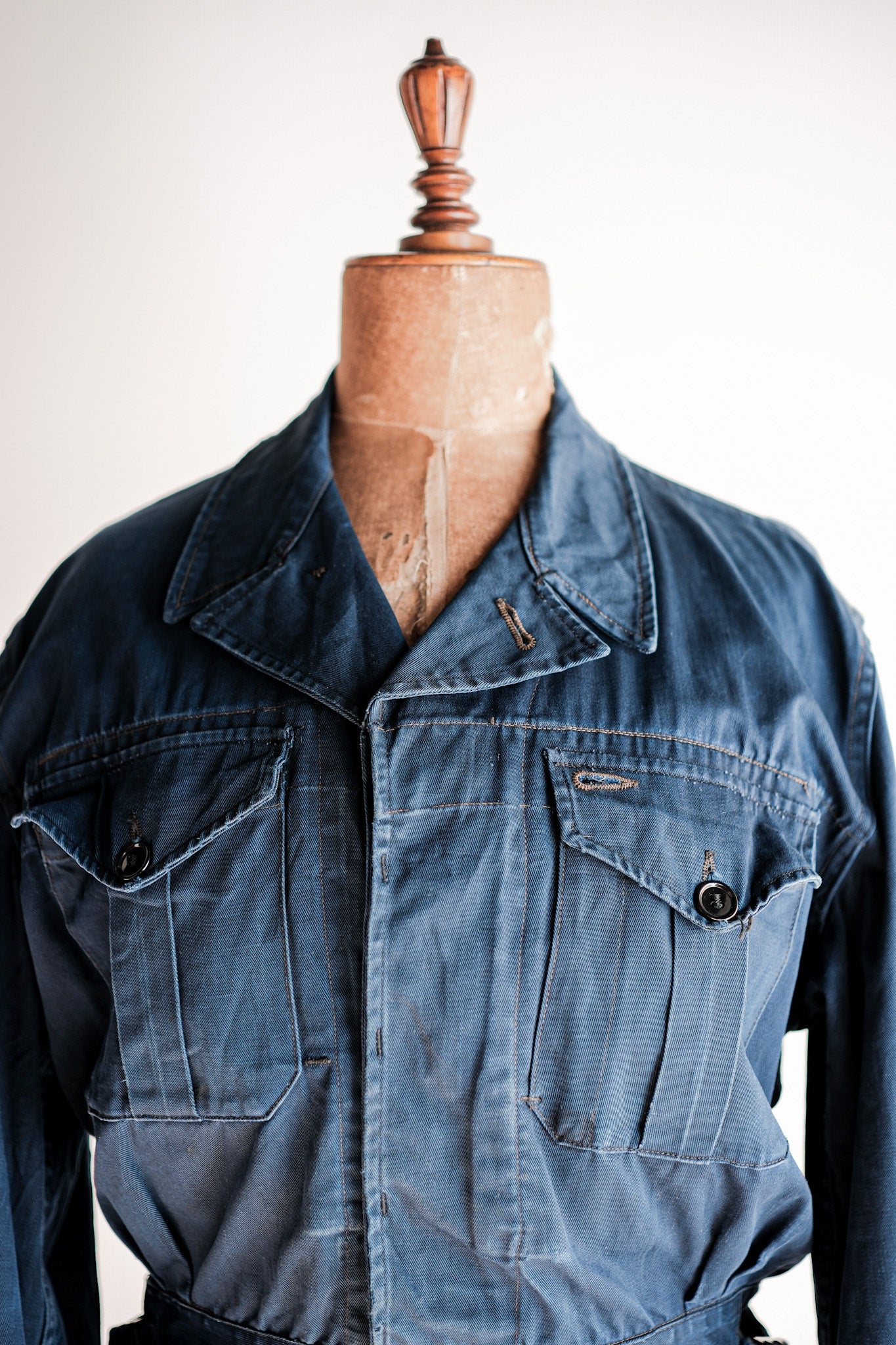 ［~60’s］Royal Canadian Navy Indigo Cotton Twill Work Jacket Size.N2