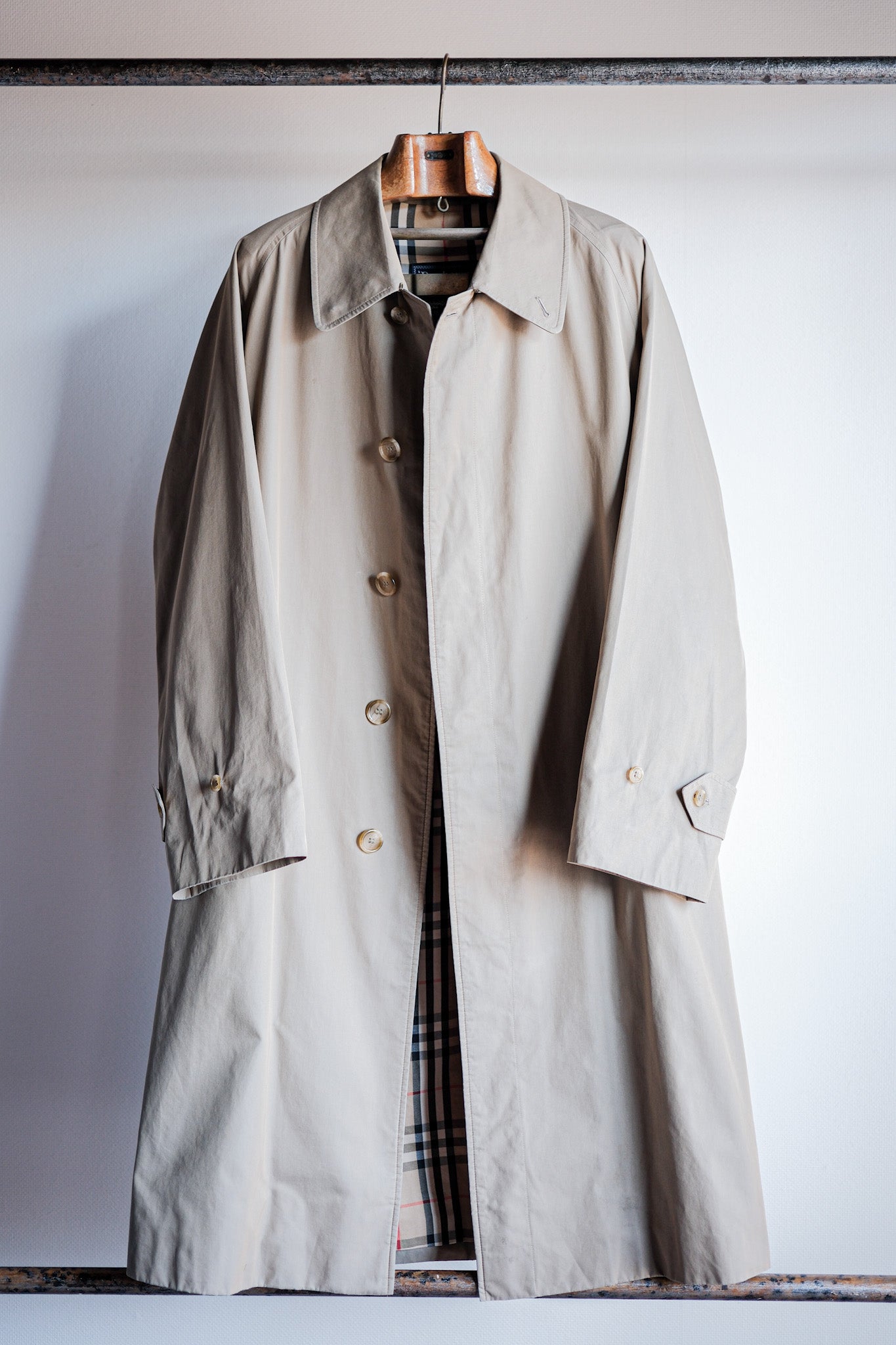 【~80's】Vintage Burberrys Single Raglan Balmacaan Coat C100 Size.48REG "HESPEN MODE-SPORT BREMEN. 別注"
