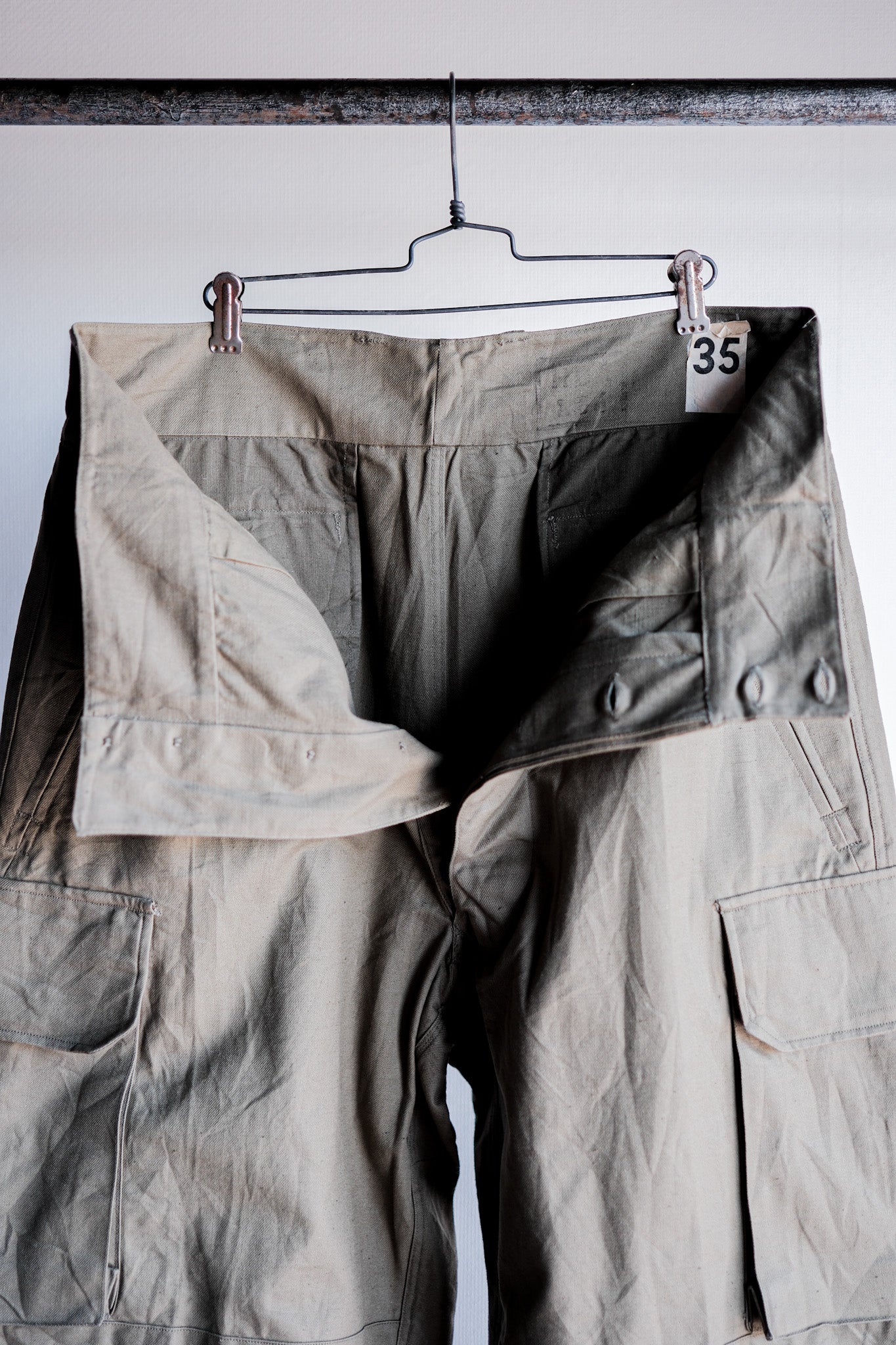［~50's］French Army M47 Field Trousers Size.35 "Dead Stock"