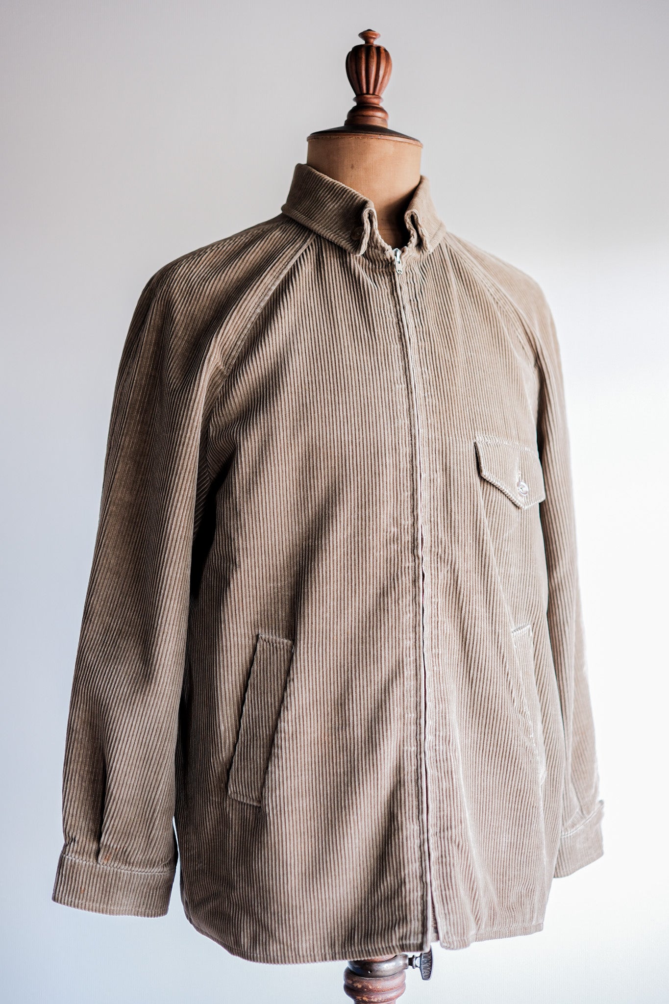 ［~80's］Vintage Aquascutum Raglan Sleeve Brown Corduroy Blouson