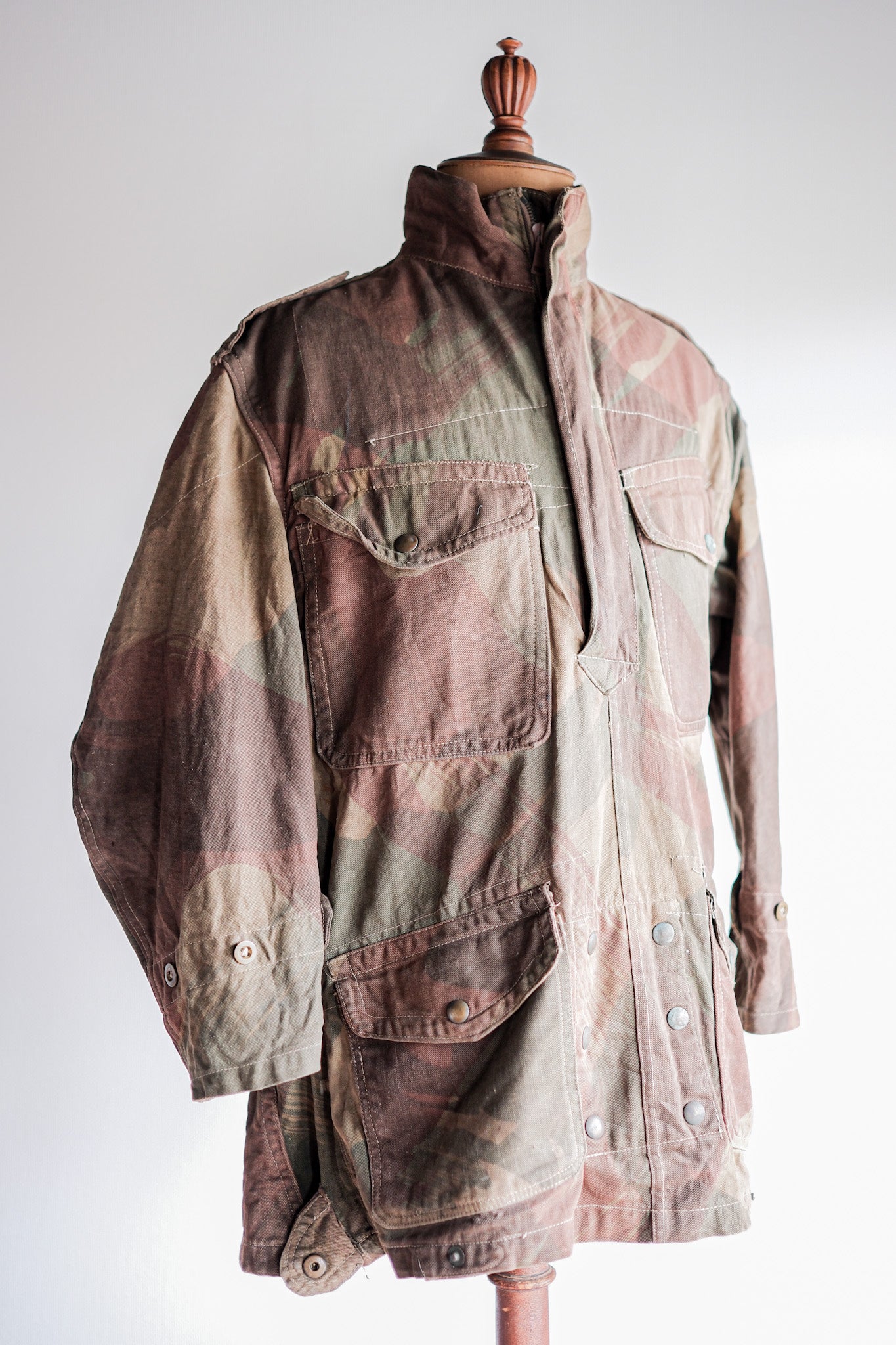 [~ 40's] WWⅡ British Army AIRBORNE TROOPS BRUSHSTROKE CAMOUFLAGE DENISON SMOCK "SAS"