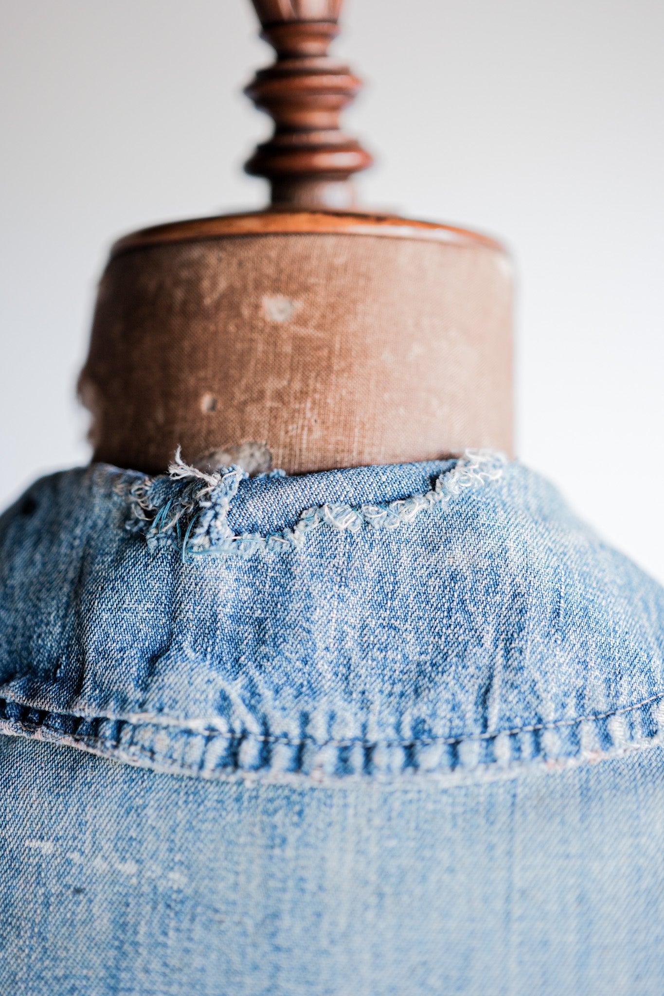 ［~40’s］U.S.NAVY Shawl Collar Denim Coverall “Crazy Paint”
