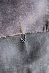 【~30's】French Vintage Blue Moleskin Work Pants "Patchwork"