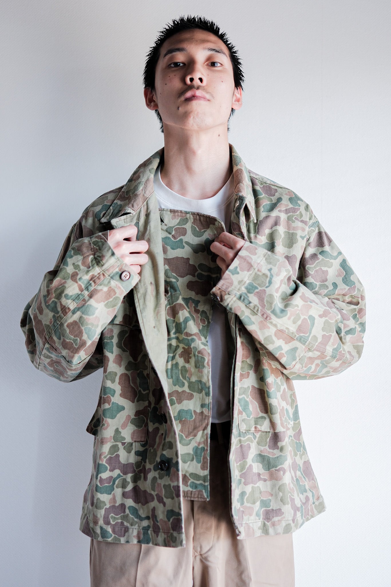 ［~50's］Dutch Army Frogskin Camouflage Field Jacket Size.46