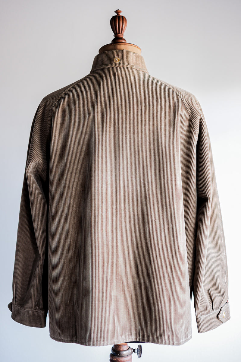 [~80's] Vintage Aquascutum Raglan Sleeve สีน้ำตาล Corduroy Blouson