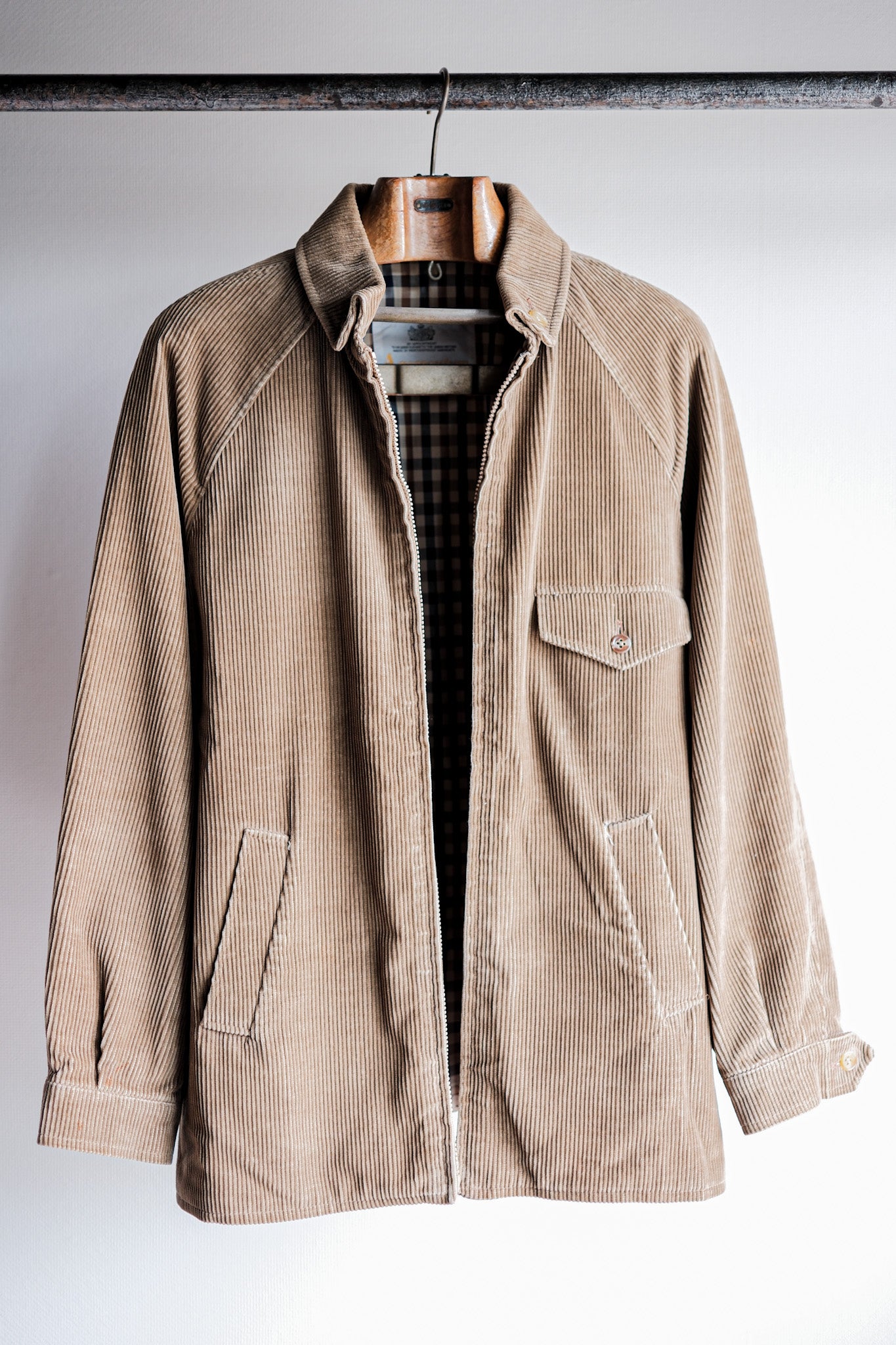 ［~80's］Vintage Aquascutum Raglan Sleeve Brown Corduroy Blouson