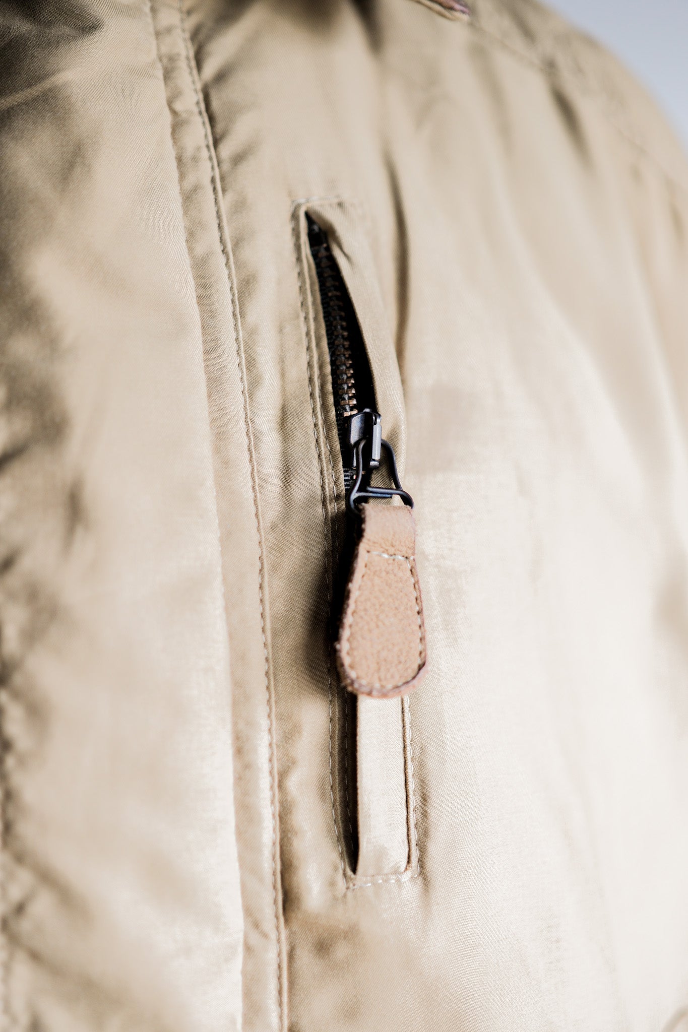 ［~80's］Old Yves Saint Laurent Nylon Quilting Blouson With Chin Strap "Pour Homme"