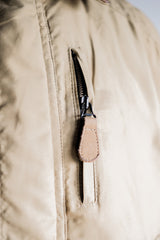 [~80's] Old Yves Saint Laurent Nylon Quilting Blouson พร้อมสายรัดคาง "Pour Homme"