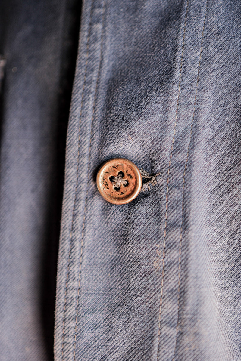 [~ 40's] แจ็คเก็ตนักปั่นจักรยาน Twill Cotton Vintage French