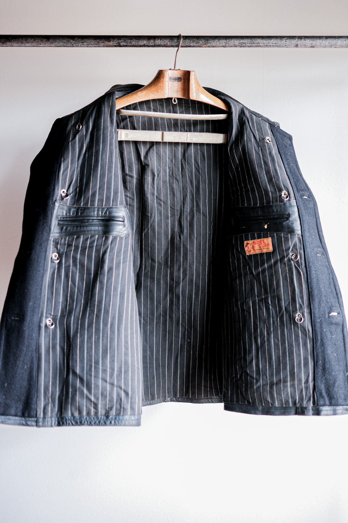［~60's］French Vintage Le Corbusier Leather Work Jacket Size.56