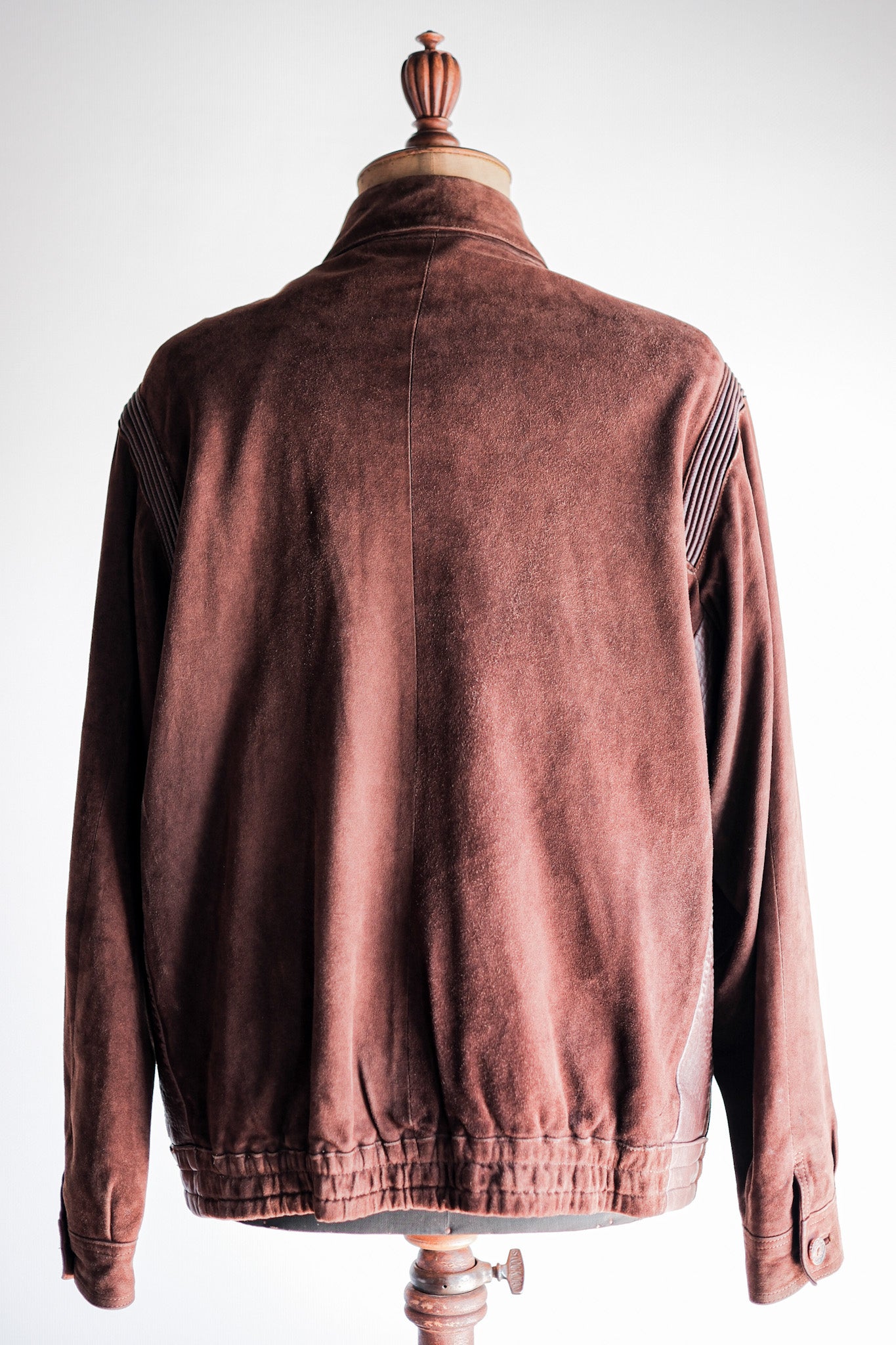 [〜80年代]老Loewe Brown絨面革皮夾克