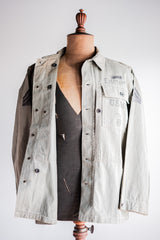 [~ 40's] WWⅱS.C P-44 HBT Jacket "Paint Hand Paint"