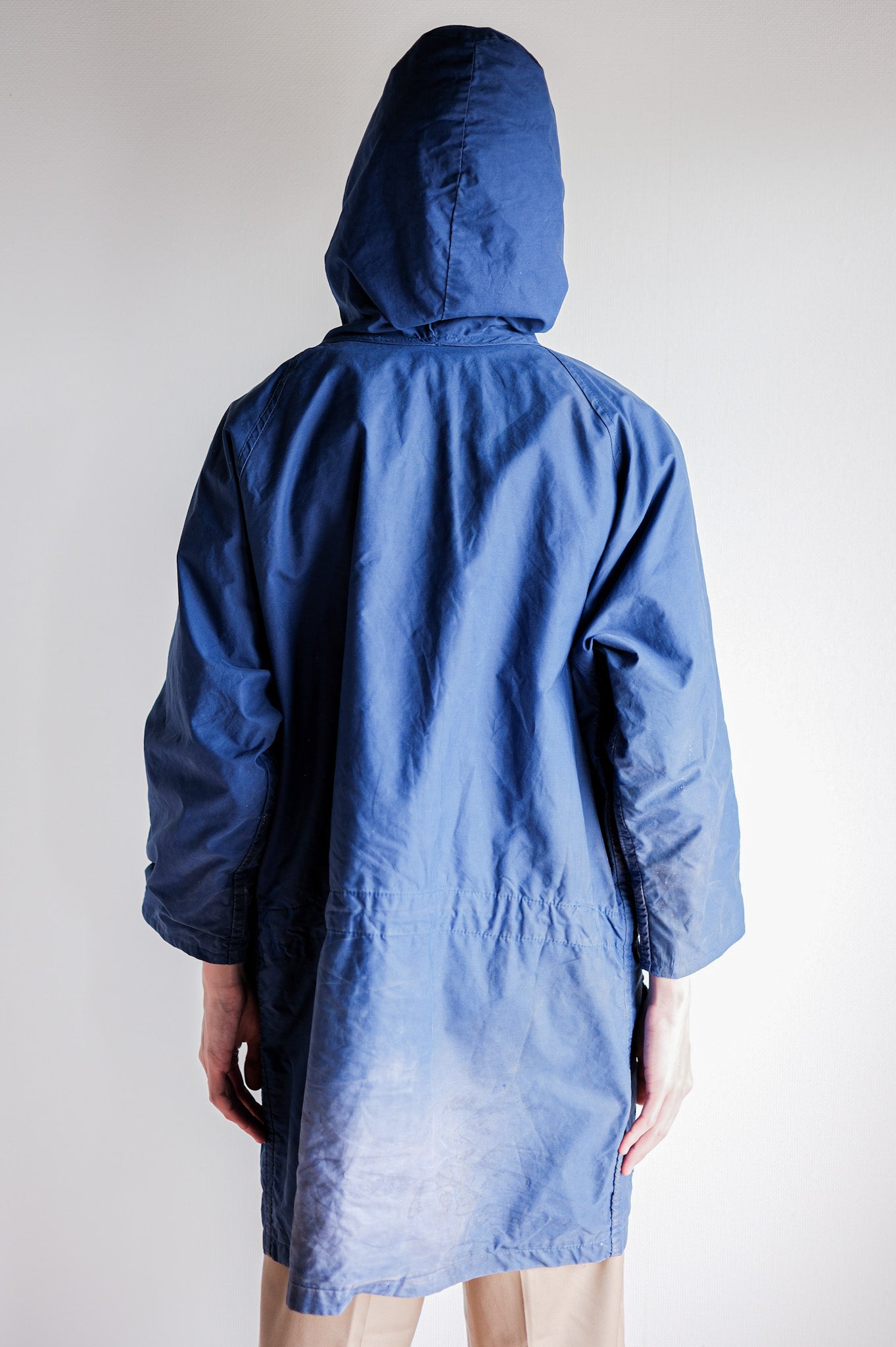 ［~60's］British Vintage Blue Ventile Smock Size.LARGE "Blacks Of Greenock"