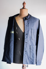 [~ 60's] แจ็คเก็ตตัวตุ่นสีดำวินเทจฝรั่งเศสขนาด 50 "Le Mont Stockel" "Dead Stock"