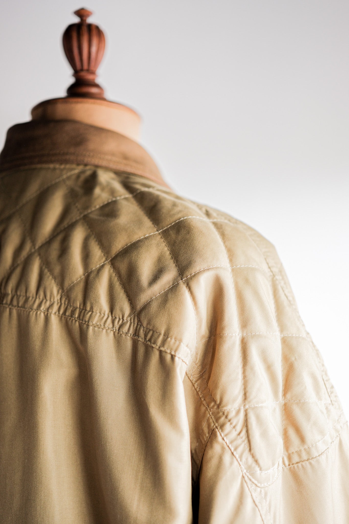 【~80's】Old Yves Saint Laurent Nylon Quilting Blouson With Chin Strap "Pour Homme"