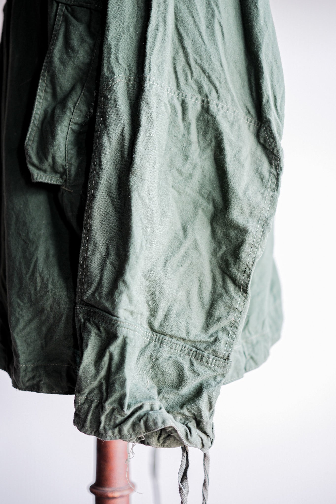 【~50's】Czechoslovakian Army Green Cotton Smock