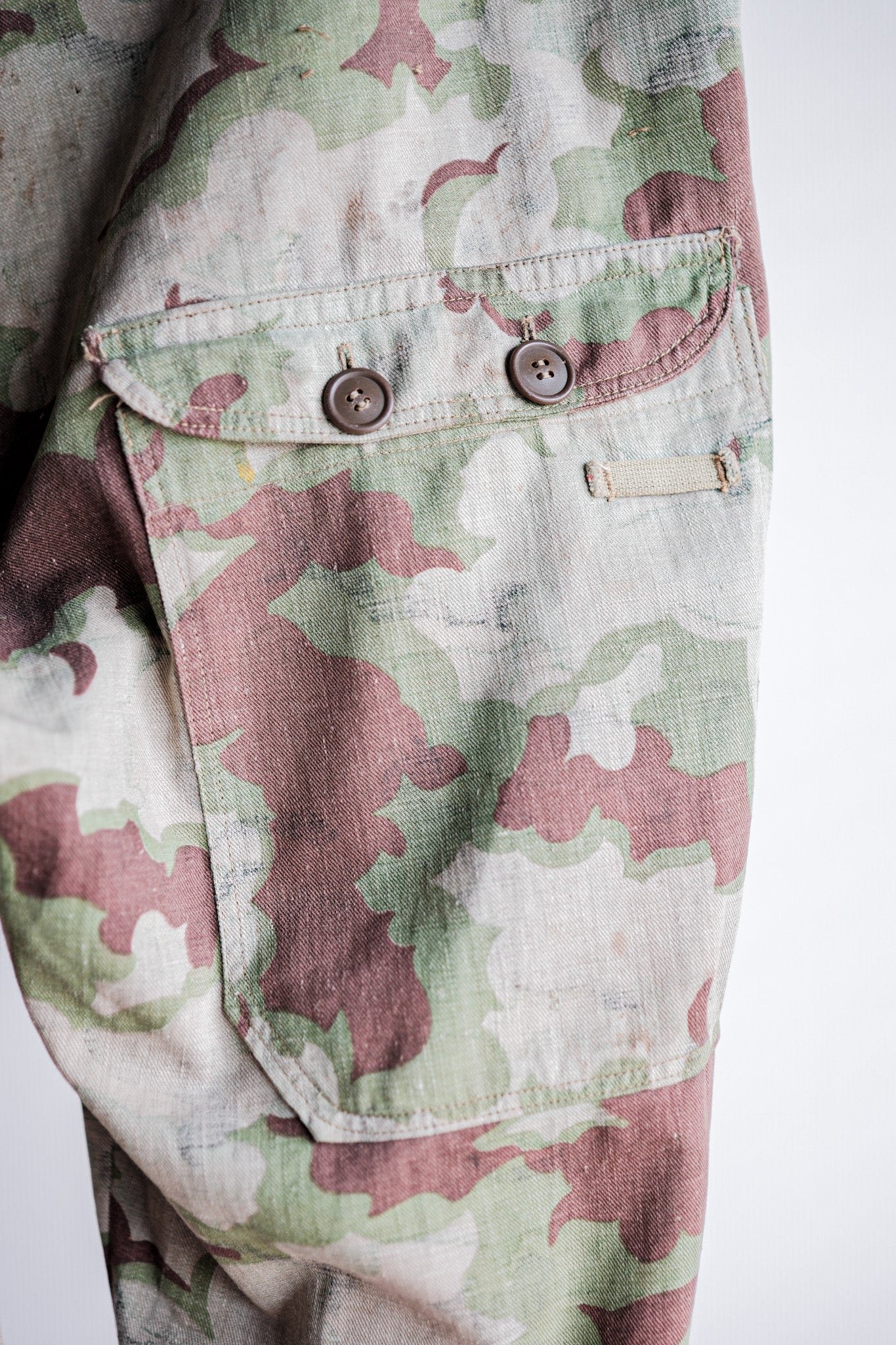 【~50's】Czechoslovakian Army Clouds Camouflage Reversible Trousers "Modified"