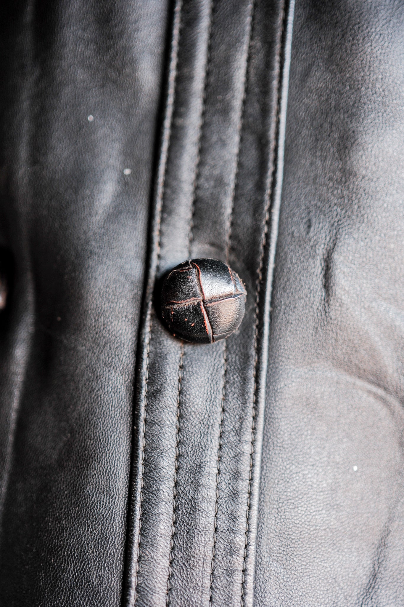 ［~60's］French Vintage Le Corbusier Leather Work Jacket Size.56