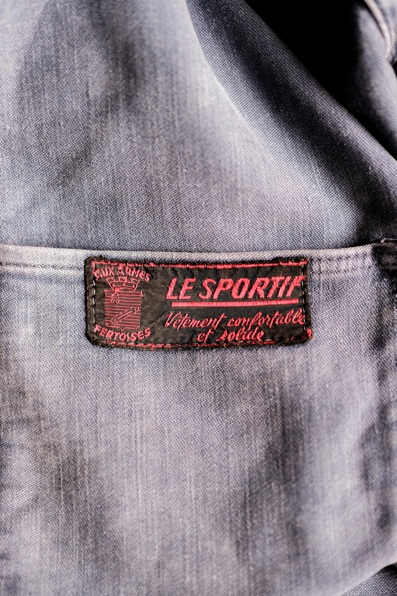 ［~40's］French Vintage Blue Moleskin Work Jacket