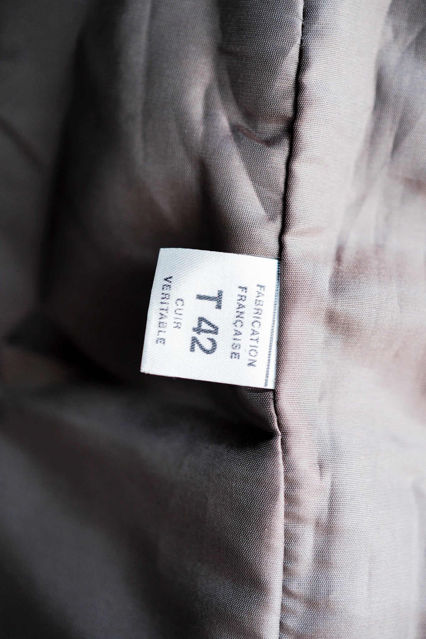 ［~90’s］Old ANNE MARIE BERETTA Leather Tailored Jacket Size.T42