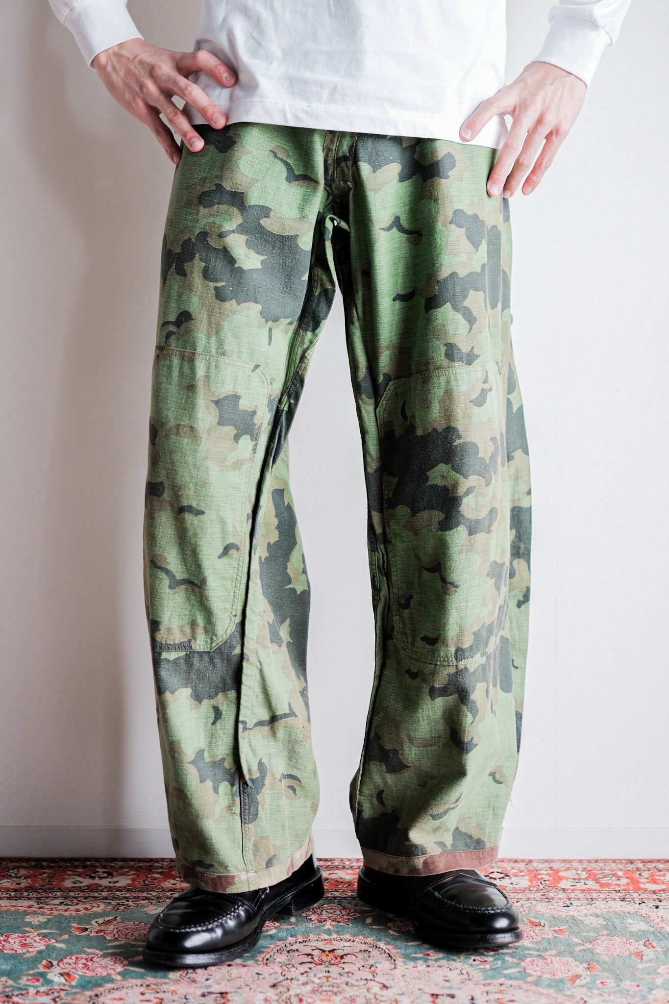 【~50's】Czechoslovakian Army Clouds Camouflage Reversible Trousers "Modified"